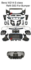 CONVERSION FRONT BUMPER and GRILLE for MERCEDES BENZ E CLASS W214 2023+ UPGRADE to S CLASS AMG W223 S63

Set includes:

Front Bumper
Front Grille


Each part of this kit can be sent separately. Please contact us if you need a specific part.

Material: Plastic

NOTE:&nbsp;Professional installation is required

Payment ►
Visa

Mastercard

PayPal with a credit card (add 4.4% at checkout)
Payoneer
Cryptocurrency
Shipment ►
By express DHL/UPS/TNT/FedEx
To the local international airport
Special line by air
Speci