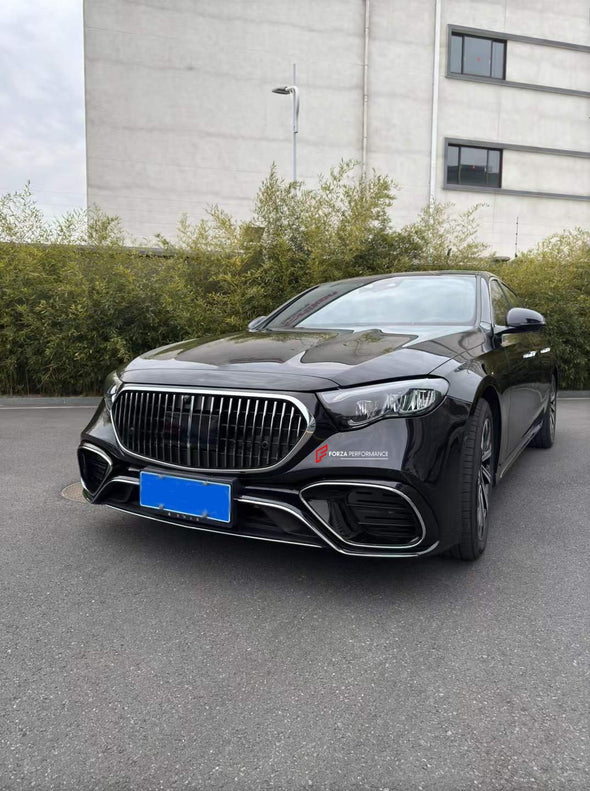 CONVERSION FRONT BUMPER and GRILLE for MERCEDES BENZ E CLASS W214 2023+ UPGRADE to S CLASS AMG W223 S63

Set includes:

Front Bumper
Front Grille


Each part of this kit can be sent separately. Please contact us if you need a specific part.

Material: Plastic

NOTE:&nbsp;Professional installation is required

Payment ►
Visa

Mastercard

PayPal with a credit card (add 4.4% at checkout)
Payoneer
Cryptocurrency
Shipment ►
By express DHL/UPS/TNT/FedEx
To the local international airport
Special line by air
Speci