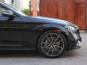CONVERSION FRONT BUMPER ASSEMBLY AND FENDERS for MERCEDES-BENZ C-CLASS W205 2014 - 2022 UPGRADE to C63 AMG W205 2015 - 2023 FORZA PERFORMANCE custom fit AN Style

Set includes:
Front Bumper Assembly
Front Fenders

Material: Plastic

NOTE: Professional installation is required.
