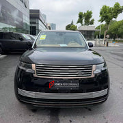 CONVERSION FRONT BUMPER ASSEMBLY for LAND ROVER RANGE ROVER L460 2021+ UPGRADE to SV L460 2022+

Set includes:
Front Bumper Assembly
Front Grille

Material: Plastic

NOTE: Professional installation is required.