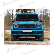 CONVERSION FRONT BUMPER ASSEMBLY for MERCEDES-BENZ G-CLASS W464 2019 - 2024 UPGRADE to G-CLASS W465 G63 2025+

Set includes:
Front Bumper Assembly

Material: Plastic

NOTE: Professional installation is required.