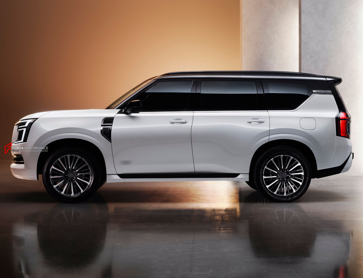 CONVERSION UPGRADE FACELIFT OLD TO NEW BODY KIT for Nissan Patrol Y63 XE 2024+ to Patrol Y63 SE 2024+
Set includes:

Front Bumper Assembly
Material: Plastic

NOTE: Professional installation is required.