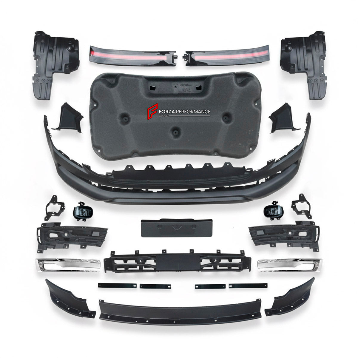 CONVERSION UPGRADE FACELIFT OLD TO NEW BODY KIT for Nissan Patrol Y63 XE 2024+ to Patrol Y63 SE 2024+
Set includes:

Front Bumper Assembly
Material: Plastic

NOTE: Professional installation is required.