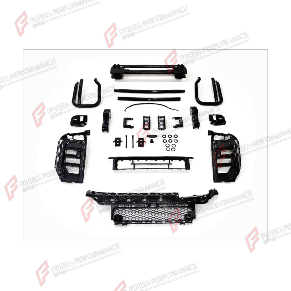 CONVERSION UPGRADE FACELIFT OLD TO NEW BODY KIT for Mercedes-Benz G-Class W464 2019 - 2024 to G-Class W465 G63 2025+
Set includes:

Front Bumper Bull Bar
Material: Plastic, Stainless Steel, Aluminium

NOTE: Professional installation is required.