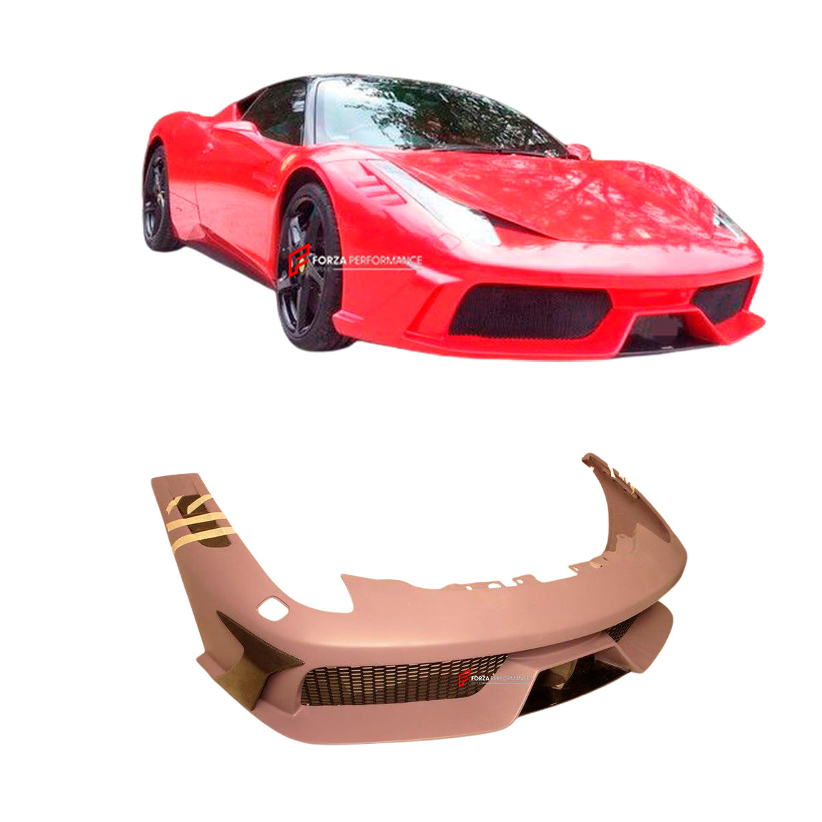 CONVERSION FRONT BUMPER for FERRARI 458 ITALIA SPIDER 2009 - 2015 UPGRADE to SPECIALE

Set includes:

Front Bumper Assembly

Material: Fiberglass with Carbon

NOTE: Professional installation is required.

Why “Contact Us for Pricing”?

We don’t display fixed prices because our goal is to offer you the most competitive deal possible. Product costs often decrease over time, and by requesting a quote, you’ll receive our most up-to-date price on market.

SECURED PAYMENT METHODS&nbsp;
PayPal (+4.4% fee)
Visa / M