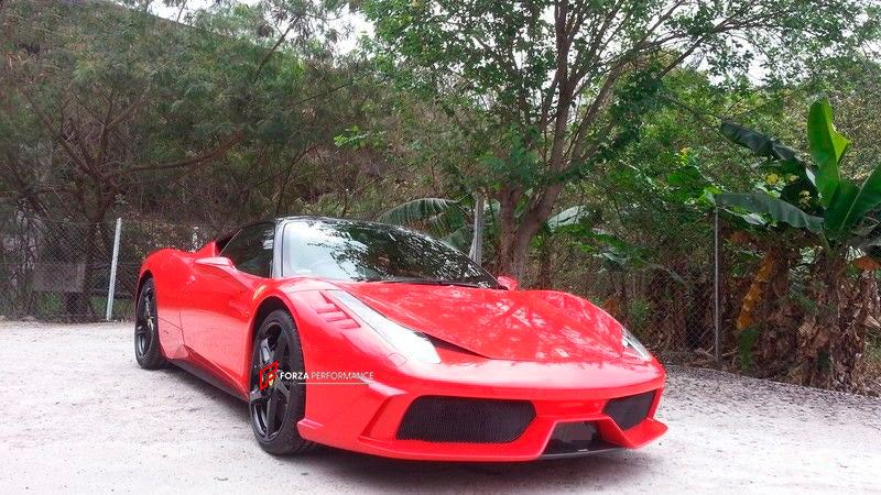 CONVERSION FRONT BUMPER for FERRARI 458 ITALIA SPIDER 2009 - 2015 UPGRADE to SPECIALE

Set includes:

Front Bumper Assembly

Material: Fiberglass with Carbon

NOTE: Professional installation is required.

Why “Contact Us for Pricing”?

We don’t display fixed prices because our goal is to offer you the most competitive deal possible. Product costs often decrease over time, and by requesting a quote, you’ll receive our most up-to-date price on market.

SECURED PAYMENT METHODS&nbsp;
PayPal (+4.4% fee)
Visa / M