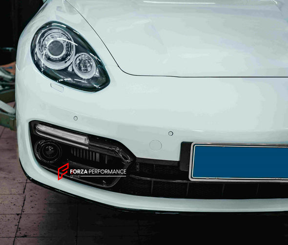 CONVERSION FRONT BUMPER WITH LED LIGHTS FOR PORSHE PANAMERA 970.2 2013 - 2016 UPGRAGE TO 971.1 2016 - 2020

Set includes:

Front Bumper
Led Lights

Material: Plastic

NOTE: Professional installation is required. Factory LED DRL must be reused

CONTACT US FOR PRICING

Payment ►
Visa

Mastercard

PayPal with a credit card (add 4.4% at checkout)
Payoneer
Cryptocurrency
Shipment ►
By express DHL/UPS/TNT/FedEx
To the local international airport
Special line by air
Special line by the sea
To Europe and the UK by 