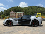 BODY KIT for FERRARI F12 TDR
Set includes:

Front Lip
Front Bumper
Front Air Vent Cover
Front Fenders
Hood/Bonnet
Side Skirts
Rear Diffuser
NOTE: Professional installation is required