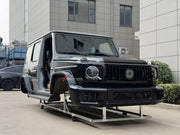 CONVERSION G CLASS W465 CAR BODY SHELL for MERCEDES BENZ G CLASS W463 1990 - 2018 Forza Performance Custom fit

Set includes:
Front Bumper
Front Grille
Headlights
Hood Bonnet
Front Fenders
Doors
Roof
Body Shell
Rear Trunk Door
Tail Lights
Rear Bumper

Material: Steel

NOTE: Professional installation is required.