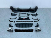 CONVERSION GLC 63 REAR BUMPER WITH DIFFUSER AND EXHAUST TIPS for MERCEDES BENZ GLC COUPE C254 2024 - 2026 Forza Performance Custom fit
Set includes:

Rear Bumper
Rear Bumper Corner Trims
Rear Bumper Canards
Rear Diffuser
Mounting Brackets
Exhaust Tips
Material: Plastic + Stainless Steel

NOTE: Professional installation is required.
