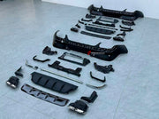 CONVERSION GLC 63 REAR BUMPER WITH DIFFUSER AND EXHAUST TIPS for MERCEDES BENZ GLC COUPE C254 2024 - 2026 Forza Performance Custom fit
Set includes:

Rear Bumper
Rear Bumper Corner Trims
Rear Bumper Canards
Rear Diffuser
Mounting Brackets
Exhaust Tips
Material: Plastic + Stainless Steel

NOTE: Professional installation is required.