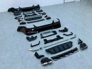 CONVERSION GLC 63 REAR BUMPER WITH DIFFUSER AND EXHAUST TIPS for MERCEDES BENZ GLC COUPE C254 2024 - 2026 Forza Performance Custom fit
Set includes:

Rear Bumper
Rear Bumper Corner Trims
Rear Bumper Canards
Rear Diffuser
Mounting Brackets
Exhaust Tips
Material: Plastic + Stainless Steel

NOTE: Professional installation is required.