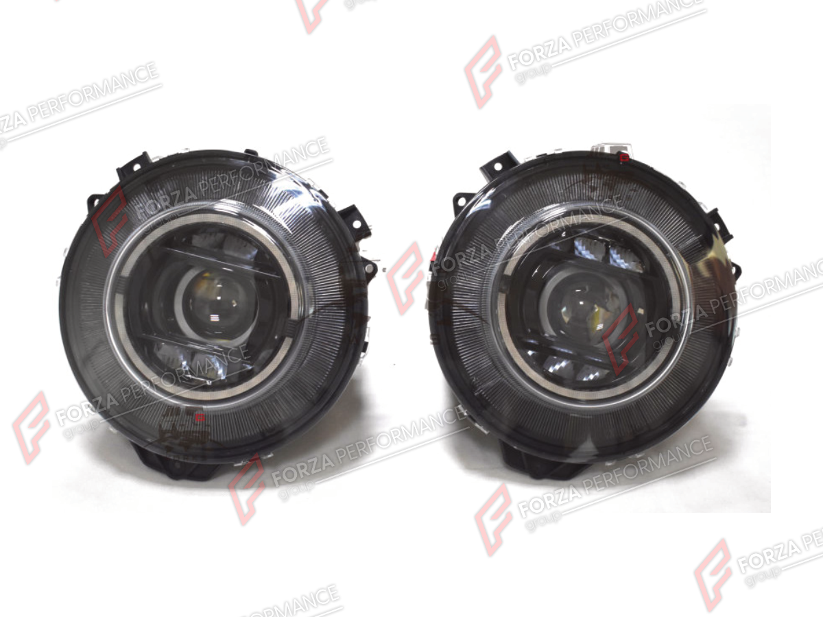 CONVERSION HEADLIGHTS for MERCEDES-BENZ G-CLASS W463 2008 - 2018 UPGRADE to G-CLASS W464 2019 - 2024

Set includes:
Headlights

Material: Plastic

NOTE: Professional installation is required.