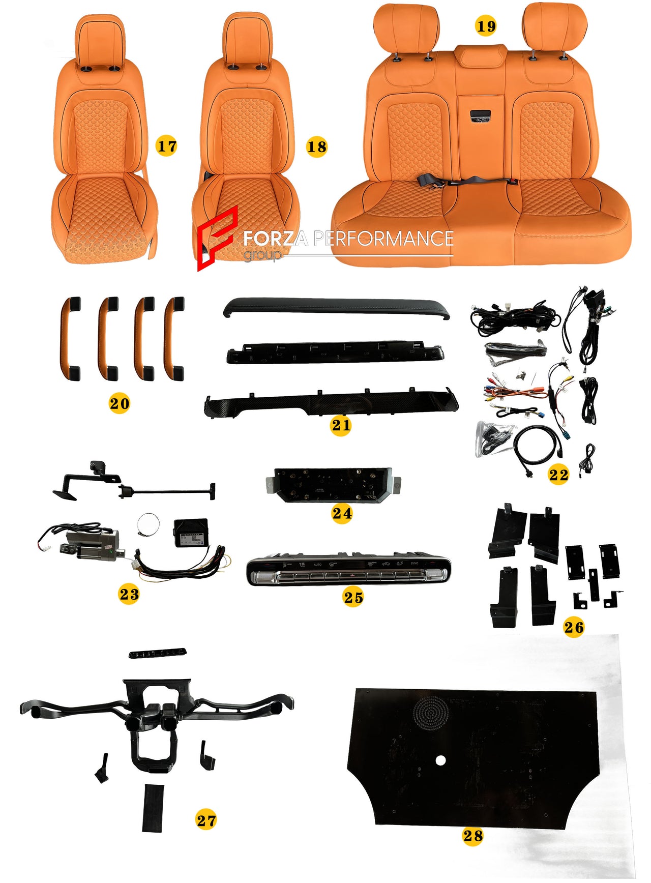 CONVERSION INTERIOR KIT for MERCEDES BENZ G CLASS W463 G350 G450 G500 G550 G600 G63 G65 2013 - 2018 UPGRADE to W465 2024+