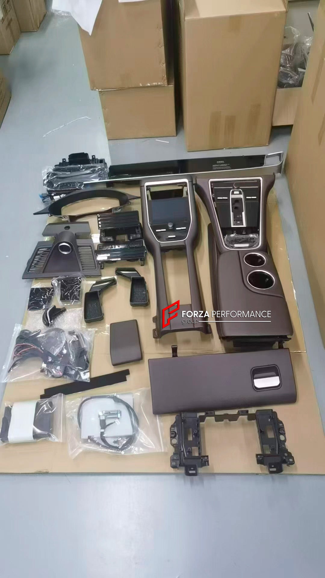 CONVERSION INTERIOR KIT for PORSCHE PANAMERA G1 970 2010 - 2016 to G2 971 2016 - 2020

Set includes:

Clock
Cluster
Display Screen
Automatic Air Outlet
Passenger Display Screen
Gear Panel
Central AC Voice Automatic Control Panel
Front AC Panel
Central Armrest Box
Rear Air Vent
Rear Automatic Control AC Panel
Rear AC Panel

Material: Plastic

NOTE: Professional installation is required.

Why “Contact Us for Pricing”?

We don’t display fixed prices because our goal is to offer you the most competitive deal po