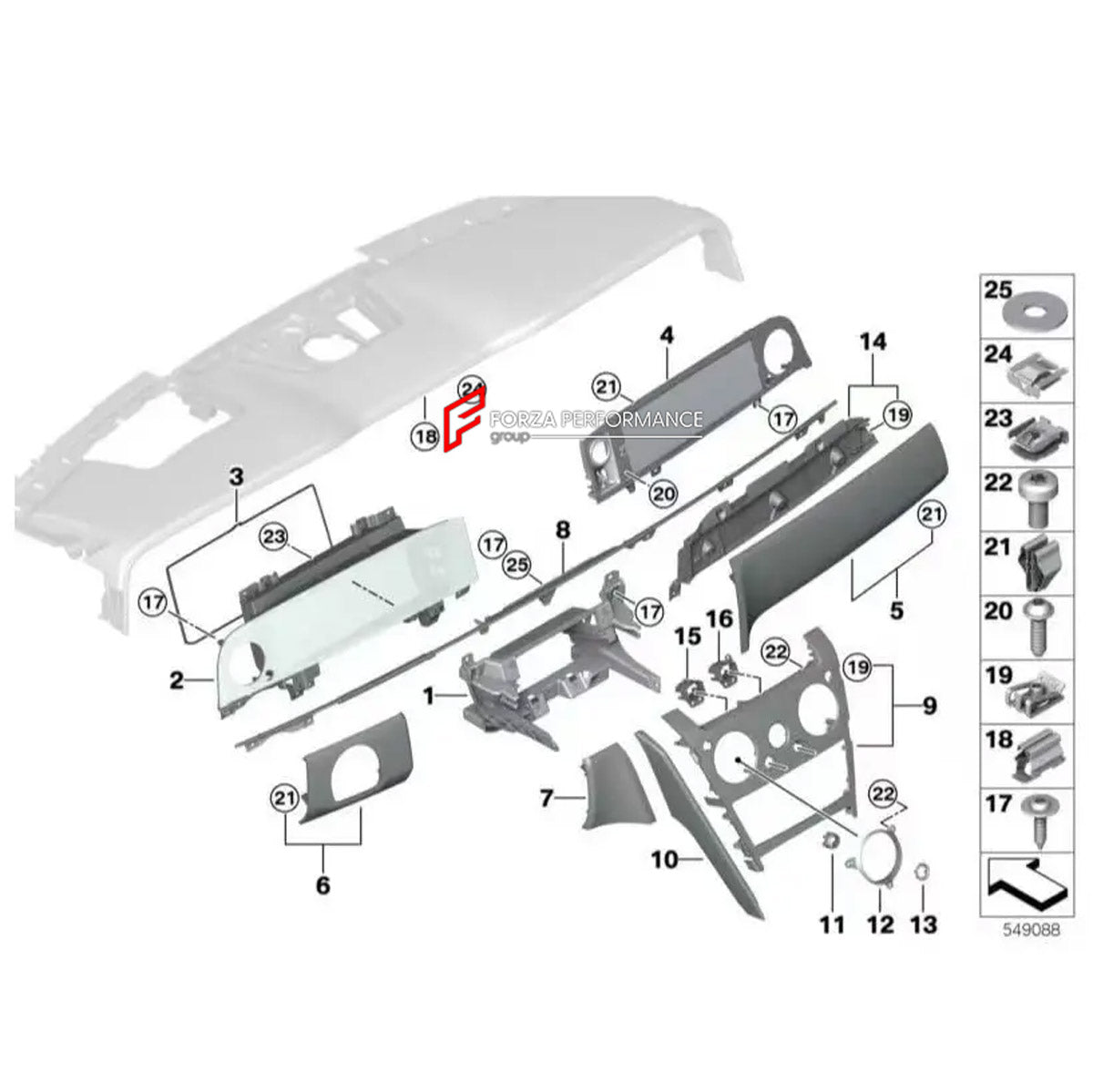 CONVERSION UPGRADE FACELIFT OLD TO NEW BODY KIT for Rolls-Royce Cullinan Series I 2018 - 2024 to Cullinan Series II 2024+
Set includes:

Interior Kit
Material: Plastic

NOTE: Professional installation is required.