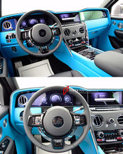 CONVERSION UPGRADE FACELIFT OLD TO NEW BODY KIT for Rolls-Royce Cullinan Series I 2018 - 2024 to Cullinan Series II 2024+
Set includes:

Interior Kit
Material: Plastic

NOTE: Professional installation is required.