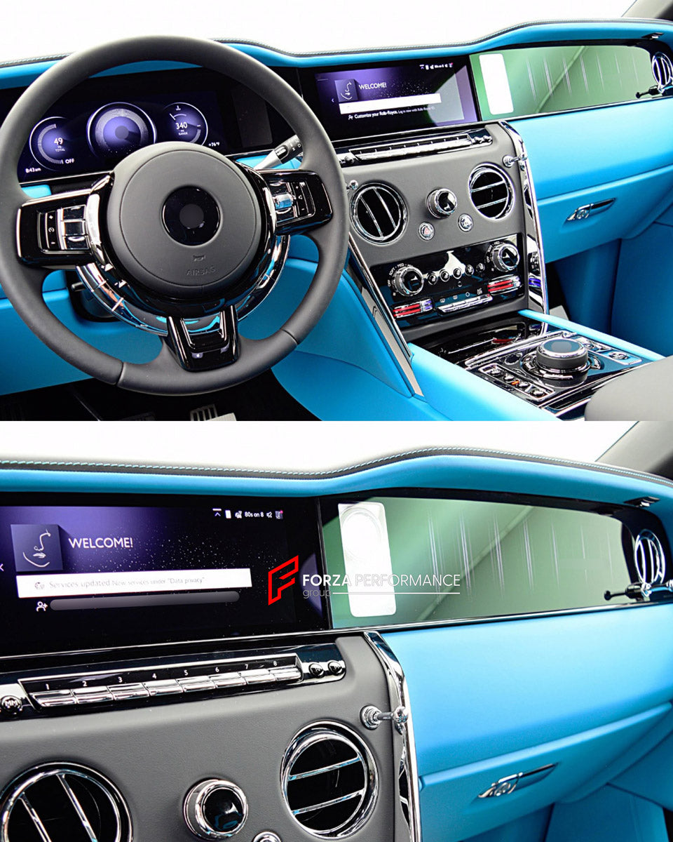 CONVERSION UPGRADE FACELIFT OLD TO NEW BODY KIT for Rolls-Royce Cullinan Series I 2018 - 2024 to Cullinan Series II 2024+
Set includes:

Interior Kit
Material: Plastic

NOTE: Professional installation is required.
