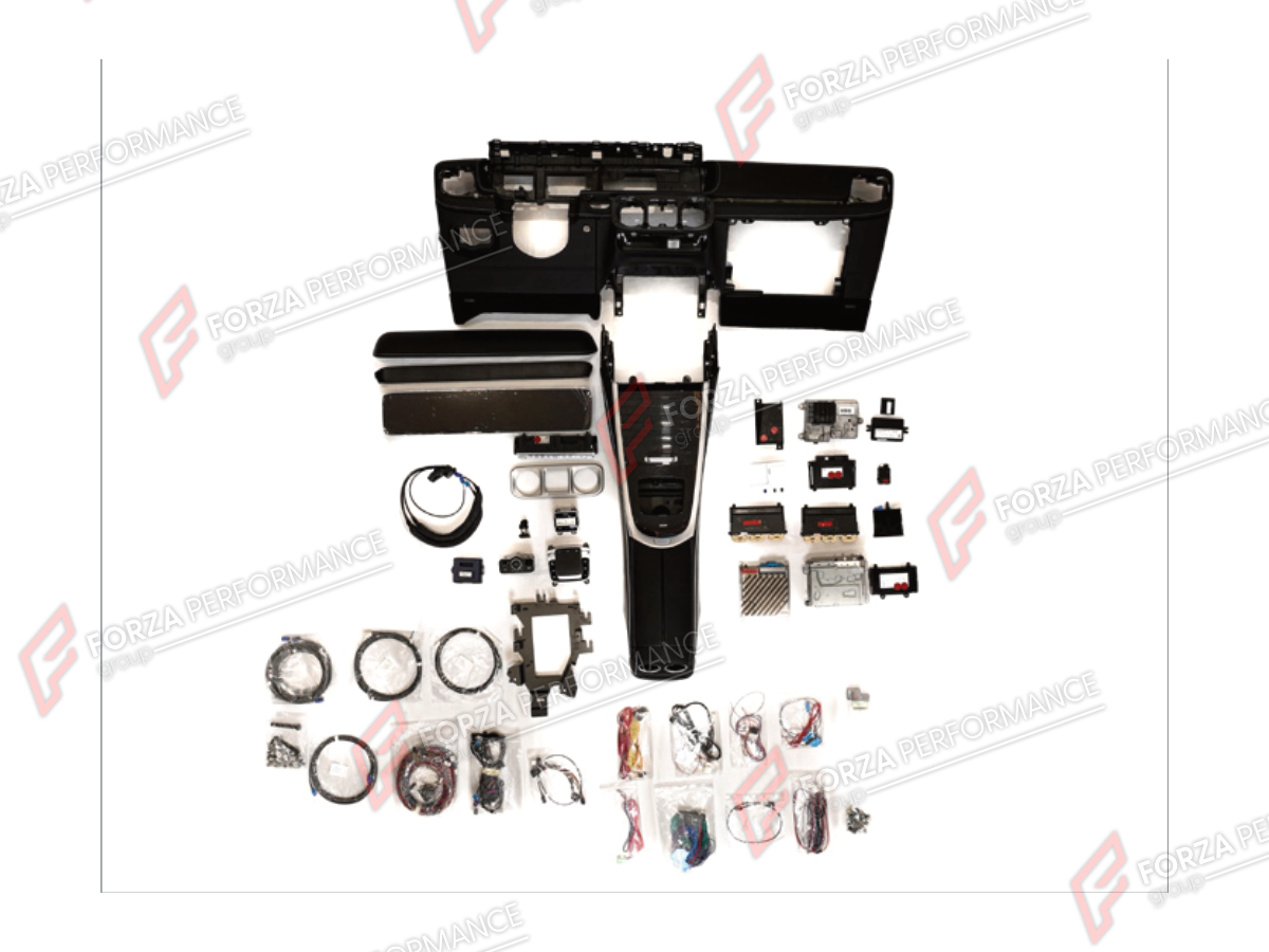 CONVERSION INTERIOR KIT for MERCEDES-BENZ G-CLASS W464 G63 G350 G350D G400D G500 G550 2019 - 2024 UPGRADE to G-CLASS W465 2025+ FORZA PERFORMANCE custom fit HU7 Retrofit Kit

Set includes:
Interior Kit

Material: Plastic

NOTE: Professional installation is required.