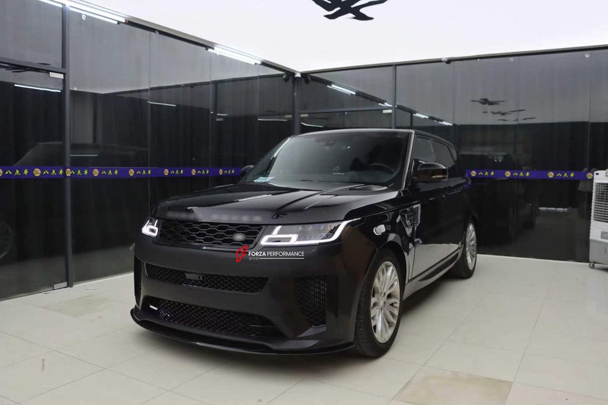 CONVERSION L461 SV STYLE BODY KIT for LAND ROVER RANGE ROVER SPORT L494 2013 - 2022
Set includes:

Front Lip
Front Bumper Assembly
Front Grille
Headlights
Front Fenders
Material: Plastic + Aluminium

NOTE: Professional installation is required.