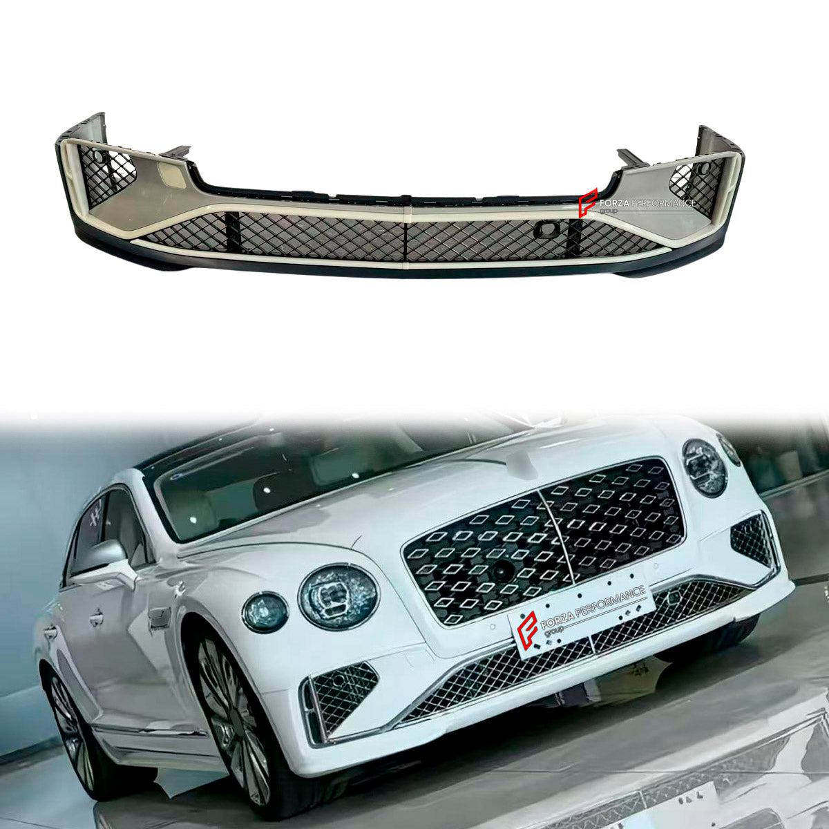 CONVERSION UPGRADE FACELIFT OLD TO NEW BODY KIT for Bentley Flying Spur III 2019 - 2024 to III FACELIFT 2025+
Set includes:

Lower Bumper
Material: Plastic

NOTE: Professional installation is required.