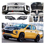 CONVERSION UPGRADE FACELIFT OLD TO NEW BODY KIT for MITSUBISHI TRITON 2 II L200 2015 - 2018 to TRITON 3 III
Set includes:

Front Bumper Assembly
Headlights
Hood Bonnet
Front Fenders
Taillights
Rear Bumper
Material: Plastic

NOTE: Professional installation is required.