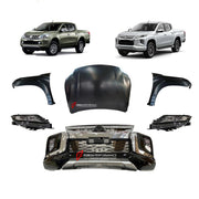 CONVERSION UPGRADE FACELIFT OLD TO NEW BODY KIT for MITSUBISHI TRITON 2 II L200 2015 - 2018 to TRITON 3 III
Set includes:

Front Bumper Assembly
Headlights
Hood Bonnet
Front Fenders
Taillights
Rear Bumper
Material: Plastic

NOTE: Professional installation is required.