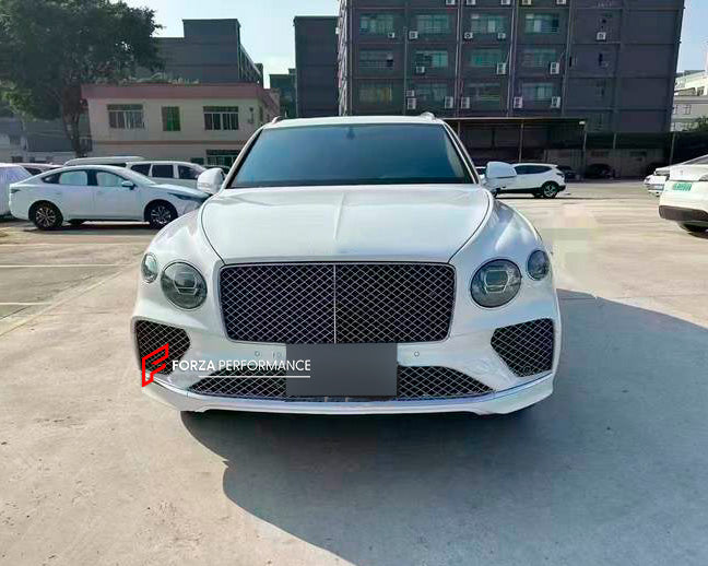 CONVERSION BODY KIT for BENTLEY BENTAYGA PL71 2015-2020 UPGRADE TO PL71 FACELIFT 2021+

Set includes:

Front Bumper Assembly
Front Fenders
Grille
Headlights
Hood

Quarter Panels
Rear Bumper Assembly
Rear Trunk Assembly
Taillights
Exhaust Tips

Material: Plastic + Steel

NOTE: Professional installation is required