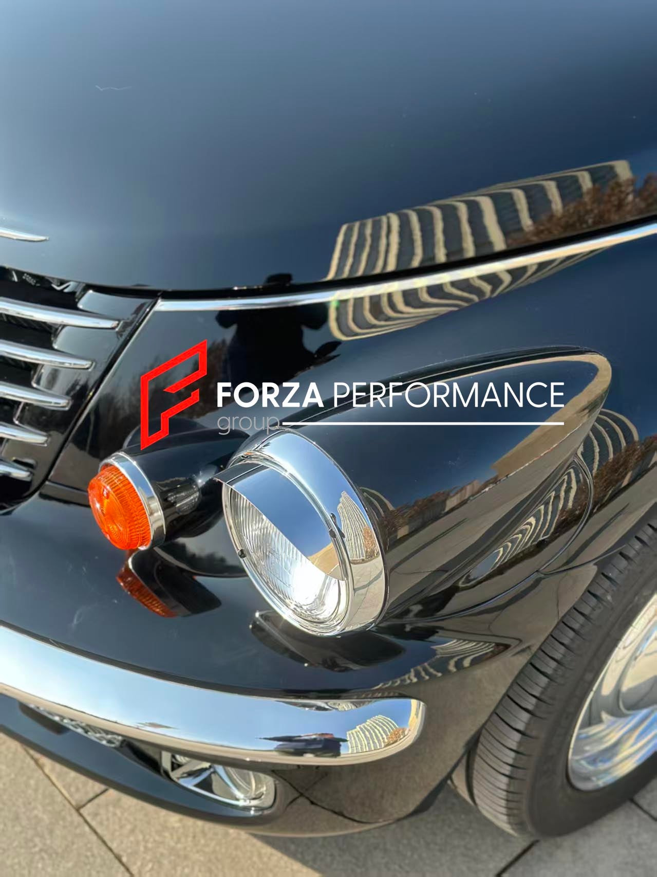 CONVERSION RETRO FRONT BUMPER for CHRYSLER PT CRUISER 2000 - 2010 Custom fit lanlin auto fans design