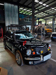 CONVERSION RETRO FRONT BUMPER for CHRYSLER PT CRUISER 2000 - 2010
Set includes:

Front Lip
Hood Bonnet
Front Bumper Assembly
Front Grille
Material: Plastic

NOTE: Professional installation is required.