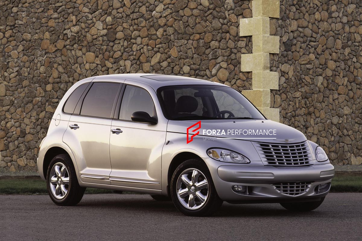 CONVERSION RETRO FRONT BUMPER for CHRYSLER PT CRUISER 2000 - 2010
Set includes:

Front Lip
Hood Bonnet
Front Bumper Assembly
Front Grille
Material: Plastic

NOTE: Professional installation is required.