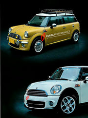 CONVERSION RETRO FRONT BUMPER for MINI COOPER R55 56 57 60 2007 - 2016
Set includes:

Front Lip
Hood Bonnet
Front Bumper Assembly
Grille Trim
Fender Flares
Material: Plastic

NOTE: Professional installation is required.