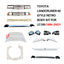 CONVERSION RETRO FRONT BUMPER for TOYOTA LAND CRUISER LC100 1998 - 2007
Set includes:

Front Lip
Front Bumper Assembly
Front Grille
Headlamps
Hood Bonnet
Front Fender Flares
Material: Plastic

NOTE: Professional installation is required.