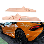 CONVERSION SIDE SKIRTS for LAMBORGHINI HURACAN LP580 LP610 2014 - 2019 UPGRADE to HURACAN TECNICA 2022 - 2024 FORZA PERFORMANCE custom fit OEM Style

Set includes:
Side Skirts

Material: Dry Carbon, Plastic

NOTE: Professional installation is required.