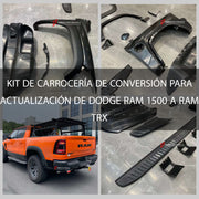 KIT DE CARROCERÍA DE CONVERSIÓN PARA ACTUALIZACIÓN DE DODGE RAM 1500 A RAM TRX
