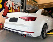 DRY CARBON BODY KIT FOR AUDI S4 B9 2016 - 2019

Set includes:

Front Bumper Assembly
Fog Lights
Grille
Rear Diffuser
Exhaust Tips

MATERIAL: Plastic

NOTE:Professional installation is required.
