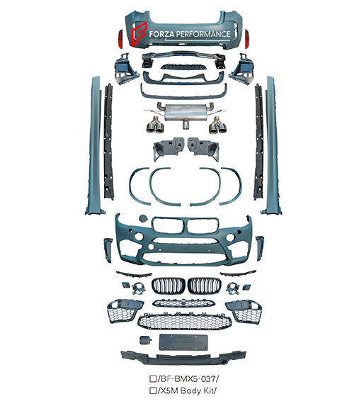 CONVERSION UPGRADE BODY KIT for BMW X5 F15 2013 - 2018 UPGRADE to BMW X5M F85 2014 - 2019



Set includes:

Front Bumper
Front Grille

Fender Flares
Side Skirts

Rear Bumper
Rear Diffuser
Exhaust System
Exhaust Tips

Material: Plastic

Note: Professional installation is required

Payment ►
Visa

Mastercard

PayPal with a credit card (add 4.4% at checkout)
Payoneer
Cryptocurrency
Shipment ►
By express DHL/UPS/TNT/FedEx
To the local international airport
Special line by air
Special line by the sea
To Europe a