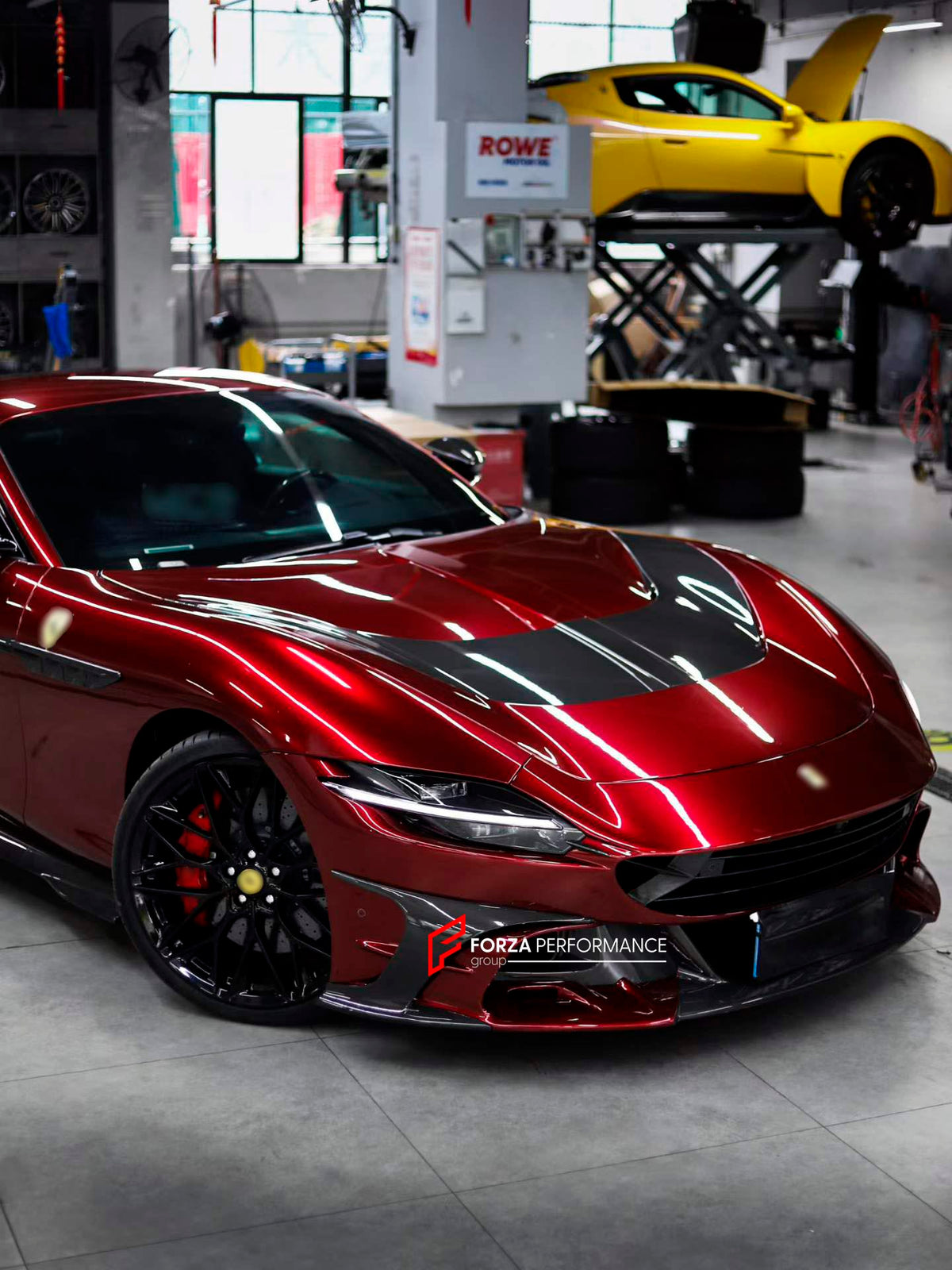 CONVERSION UPGRADE BODY KIT for FERRARI F12 BERLINETTA 2012 - 2017 upgrade to TDF

Set includes:

Front Lip
Front Bumper
Hood / Bonnet
Front Fenders
Side Skirts
Rear Spoiler
Rear Bumper
Rear Diffuser
Exhaust Tips

Material: Dry Carbon

Note: Professional installation is required.
