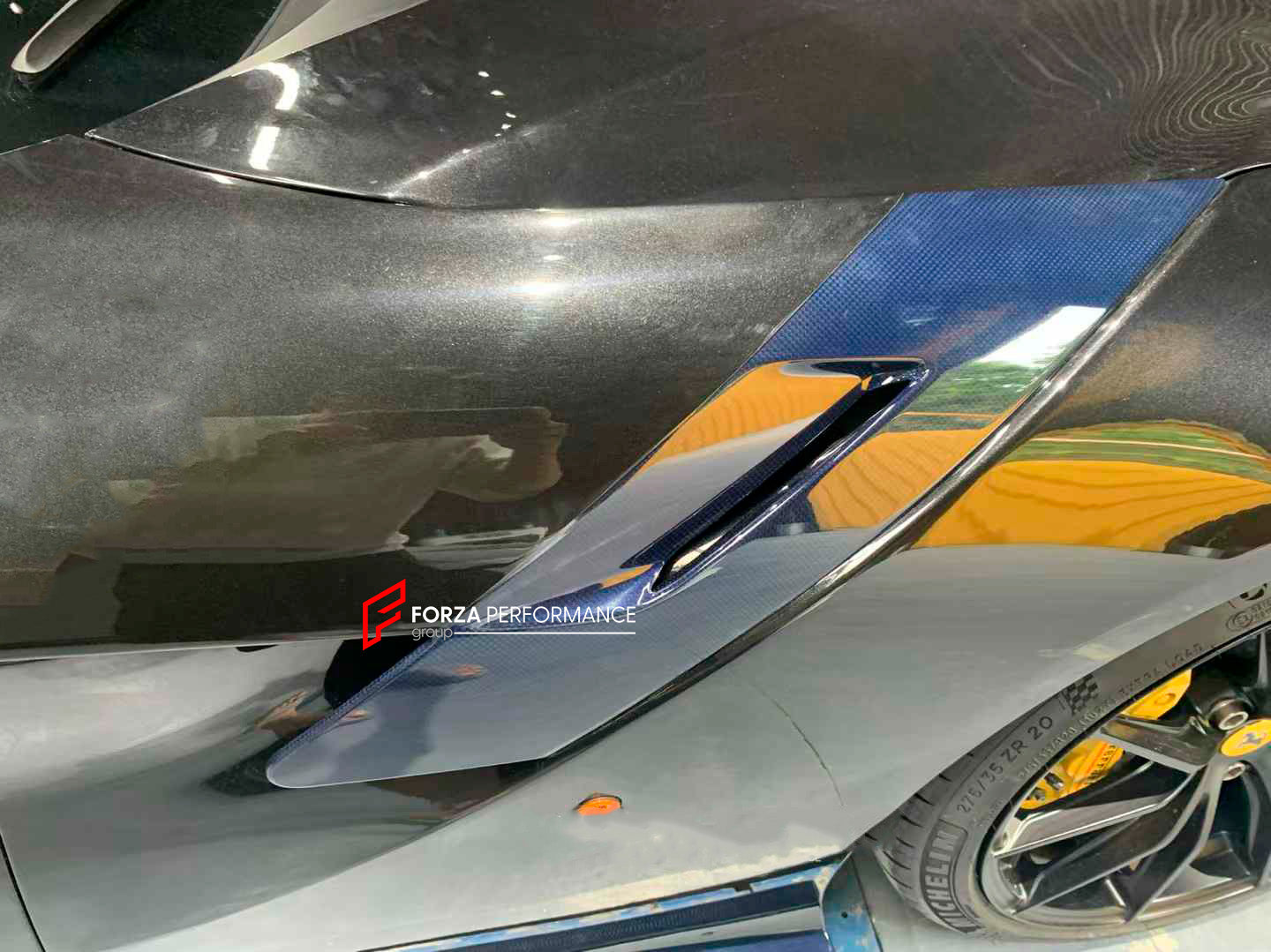 CONVERSION UPGRADE BODY KIT for FERRARI F12 BERLINETTA 2012 - 2017 upgrade to TDF

Set includes:

Front Lip
Front Bumper
Front Fenders
Side Skirts
Rear Spoiler
Rear Bumper
Rear Diffuser
Exhaust Tips

Material: Dry Carbon

Note: Professional installation is required.