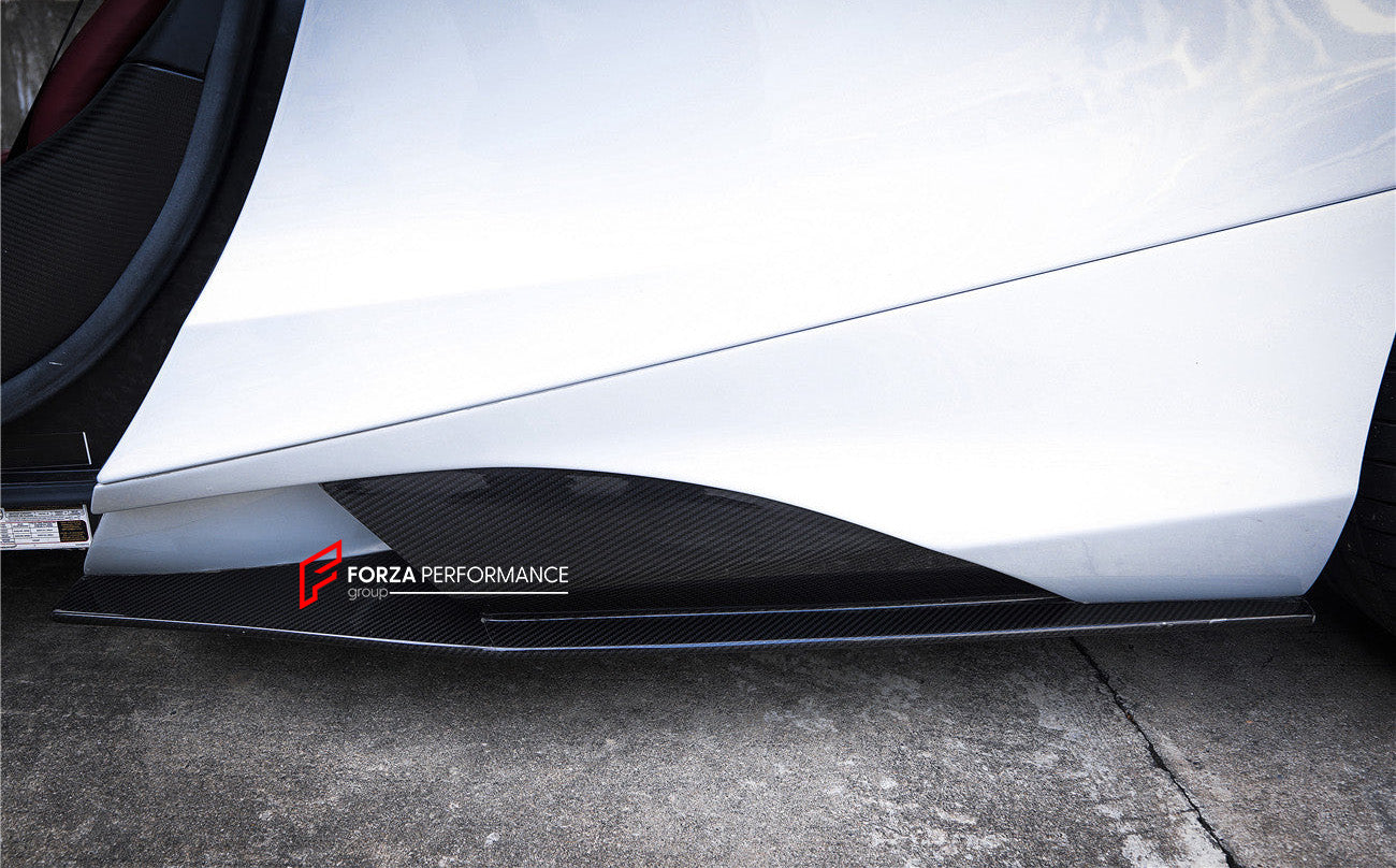 CONVERSION UPGRADE BODY KIT for MCLAREN 720S 2017 - 2023 upgrade to 765LT

Set includes:

Front Lip
Front Bumper

Front Fenders
Side Skirts
Rear Engine Cover
Rear Spoiler Wing
Rear Bumper
Rear Air Intake Vent Trims
Rear Bumper Canards
Rear Bumper Vents
Rear Diffuser


Material: Dry Carbon Fiber and Fiberglass 

NOTE: Professional installation is required

CONTACT US FOR MORE INFORMATION