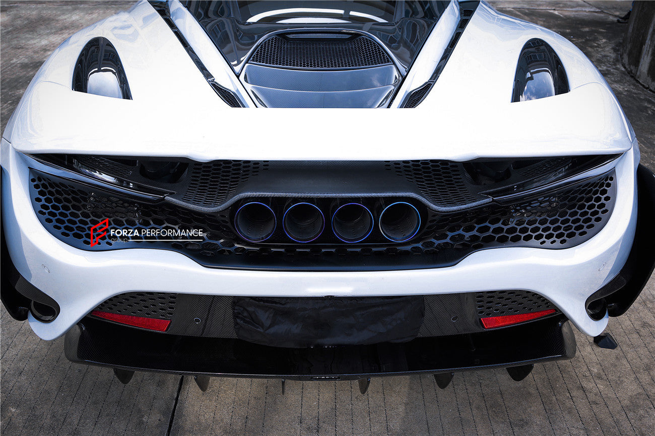 CONVERSION UPGRADE BODY KIT for MCLAREN 720S 2017 - 2023 upgrade to 765LT

Set includes:

Front Lip
Front Bumper

Front Fenders
Side Skirts
Rear Engine Cover
Rear Spoiler Wing
Rear Bumper
Rear Air Intake Vent Trims
Rear Bumper Canards
Rear Bumper Vents
Rear Diffuser


Material: Dry Carbon Fiber and Fiberglass 

NOTE: Professional installation is required

CONTACT US FOR MORE INFORMATION