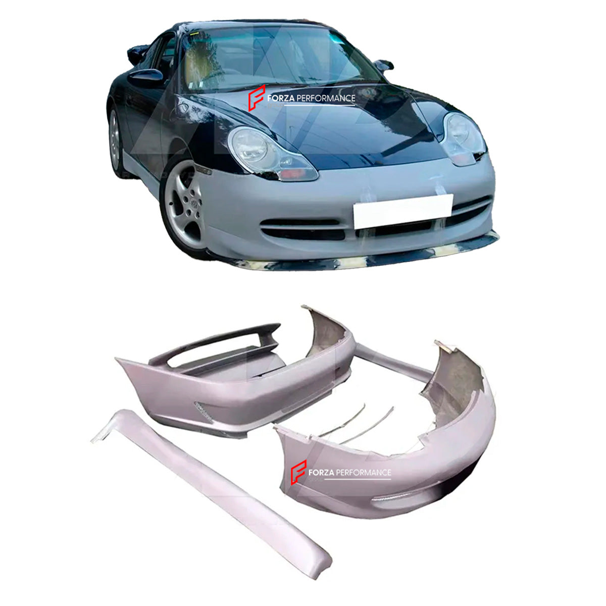 CONVERSION UPGRADE BODY KIT for PORSCHE 911 996 1997 - 2006 upgrade to GT3