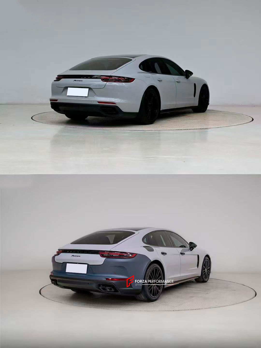 CONVERSION UPGRADE BODY KIT for PORSCHE PANAMERA 971 2016 - 2024 upgrade to 976 2024+

Set includes:

Front Bumper Assembly

Side Skirts

Rear Bumper
Rear Diffuser


Material: Plastic