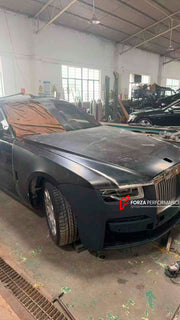 CONVERSION UPGRADE BODY KIT for ROLLS-ROYCE GHOST 1 2009 - 2014 upgrade to GHOST 4 2025+

Set includes:

Front Bumper Assembly
Front Grille
Headlights
Hood / Bonnet
Front Fenders
Tail Lights
Rear Bumper
Exhaust Tips

Material: Platic, Aluminium

NOTE: Professional installation is required
