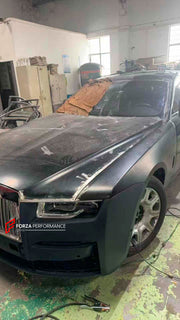 CONVERSION UPGRADE BODY KIT for ROLLS-ROYCE GHOST 1 2009 - 2014 upgrade to GHOST 4 2025+

Set includes:

Front Bumper Assembly
Front Grille
Headlights
Hood / Bonnet
Front Fenders
Tail Lights
Rear Bumper
Exhaust Tips

Material: Platic, Aluminium

NOTE: Professional installation is required