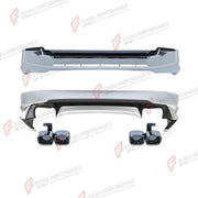 CONVERSION UPGRADE BODY KIT for TOYOTA LAND CRUISER PRADO 150 FACELIFT 2017 - 2024 FORZA PERFORMANCE custom fit GT Style
Set includes:

Front Bumper Assembly
Rear Bumper Assembly
Exhaust Tips
Material: Plastic

NOTE: Professional installation is required.