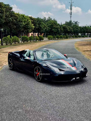 CONVERSION UPGRADE CARBON BODY KIT for FERRARI 458 SPIDER 2009 - 2015 UPGRADE to SPECIALE


Set includes:
Front Bumper
Front Bumper Trims
Front Hood
Side Skirts
Rear Trims
Rear Bumper
Rear Diffuser

Material: Crafted with CNC-molded autoclave carbon fiber.