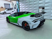 CONVERSION UPGRADE CARBON BODY KIT for LAMBORGHINI HURACAN LP580 LP610 2014 - 2019 SPYDER upgrade to HURACAN STO LP 640

Set includes:
Front Lip
Front Bumper
Front Trunk with Air Inlets
Front Hood / Bonnet
Front Fenders
Front Fender Air Vents
Side Skirts

Rear Wing Spoiler
Rear Bumper
Exhaus System
Door Panels (for extra cost)
Side Mirror Covers (for extra cost)


Material: Dry Carbon + Fiberglass