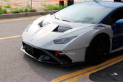 CONVERSION UPGRADE CARBON BODY KIT for LAMBORGHINI HURACAN LP580 LP610 2014 - 2019 upgrade to HURACAN STO LP 640

Set includes:
Front Lip
Front Bumper
Front Trunk with Air Inlets
Front Hood / Bonnet
Front Fenders
Front Fender Air Vents
Side Skirts
Rear Engine Trunk with Air Scoop
Engine Bay Panels
Rear Wing Spoiler
Rear Bumper

Material: Dry Carbon

NOTE: Professional installation is required