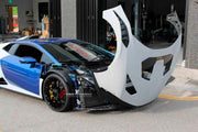 CONVERSION UPGRADE CARBON BODY KIT for LAMBORGHINI HURACAN LP580 LP610 2014 - 2019 upgrade to HURACAN STO LP 640

Set includes:
Front Lip
Front Bumper
Front Trunk with Air Inlets
Front Hood / Bonnet
Front Fenders
Front Fender Air Vents
Side Skirts
Rear Engine Trunk with Air Scoop
Engine Bay Panels
Rear Wing Spoiler
Rear Bumper

Material: Dry Carbon

NOTE: Professional installation is required